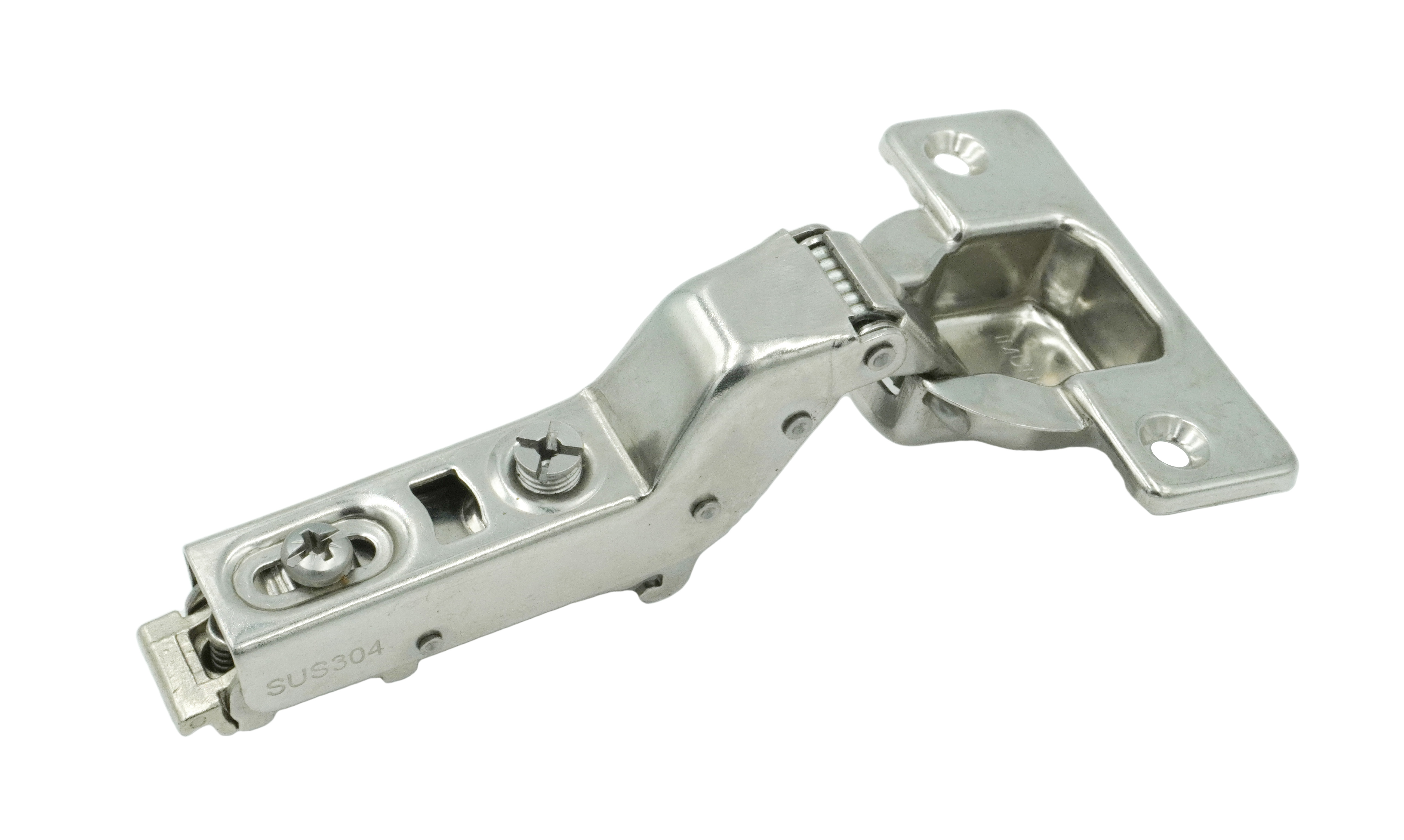 Clip-on soft closing SS304 hinge 105 degree_Inset
